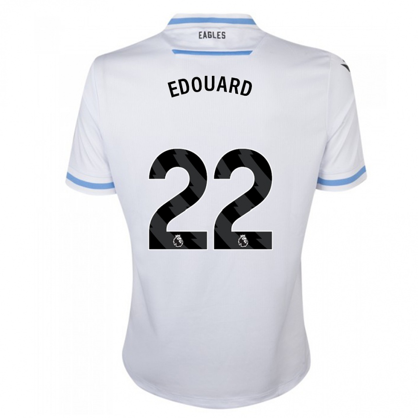 Niño Fútbol Camiseta Odsonne Edouard #22 Blanco 2ª Equipación 2023/24