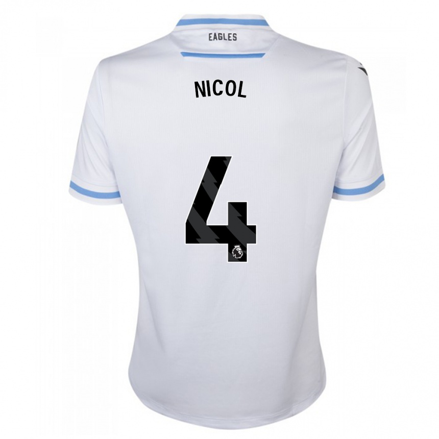 Niño Fútbol Camiseta Leigh Nicol #4 Blanco 2ª Equipación 2023/24