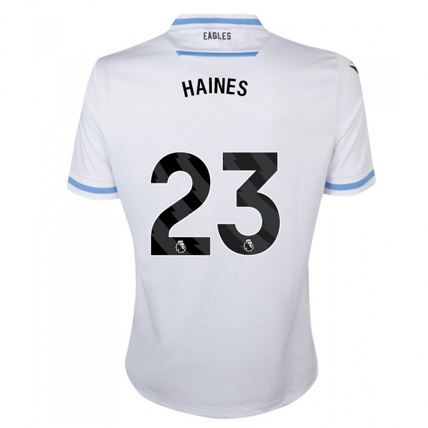 Niño Fútbol Camiseta Coral-Jade Haines #23 Blanco 2ª Equipación 2023/24