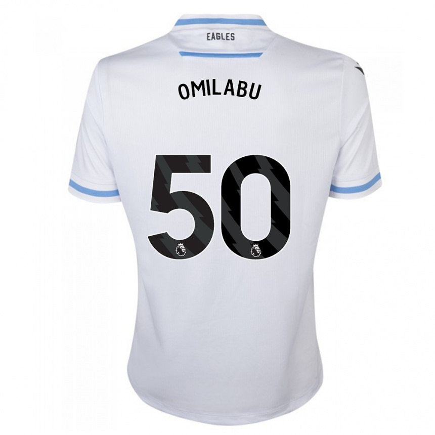 Niño Fútbol Camiseta David Omilabu #50 Blanco 2ª Equipación 2023/24