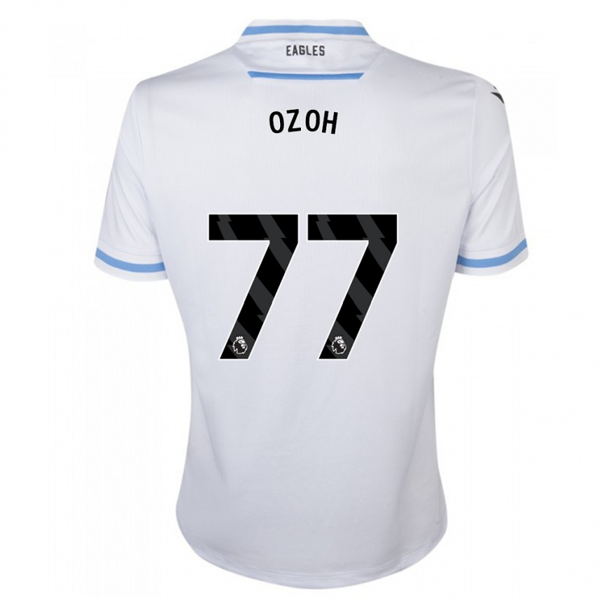 Niño Fútbol Camiseta David Ozoh #77 Blanco 2ª Equipación 2023/24