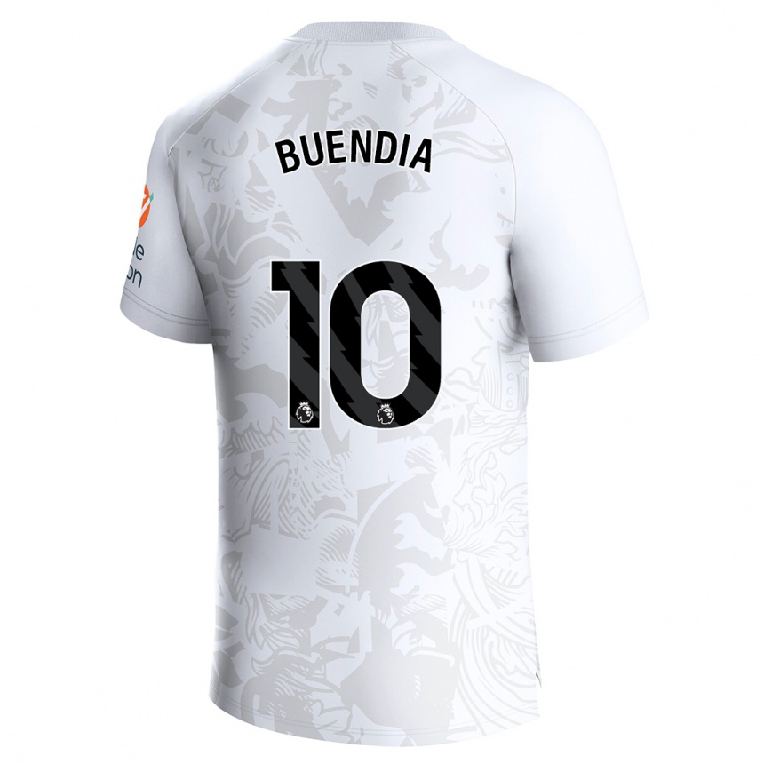 Niño Fútbol Camiseta Emiliano Buendía #10 Blanco 2ª Equipación 2023/24