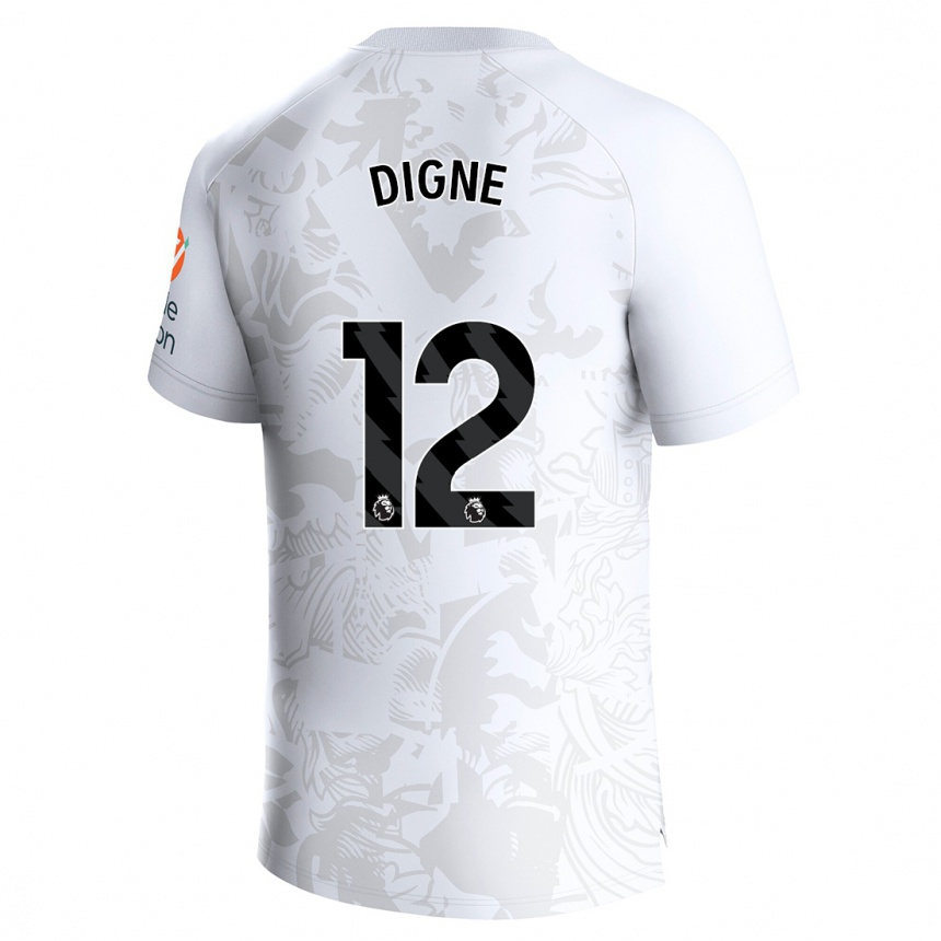 Niño Fútbol Camiseta Lucas Digne #12 Blanco 2ª Equipación 2023/24