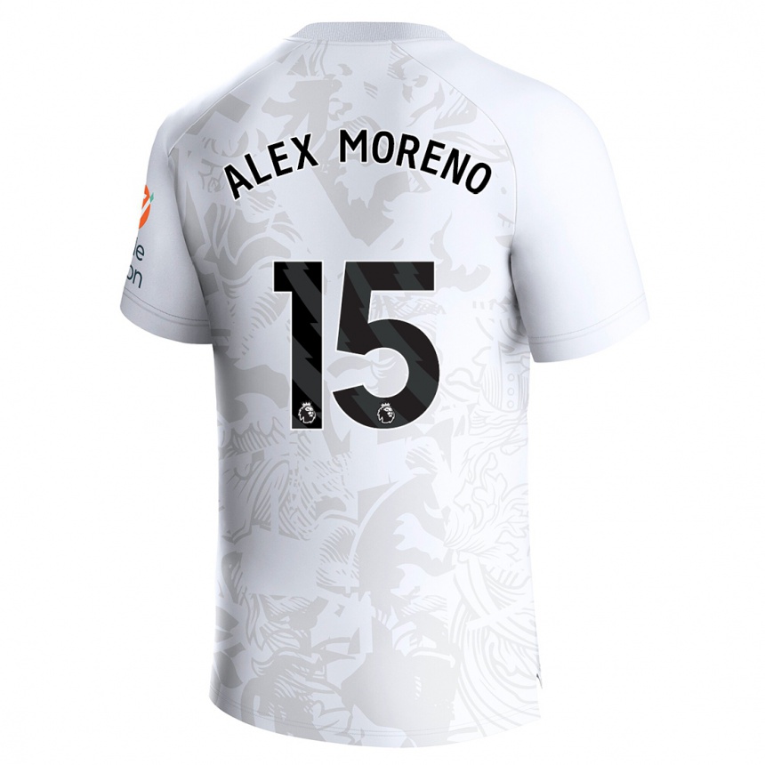 Niño Fútbol Camiseta Álex Moreno #15 Blanco 2ª Equipación 2023/24