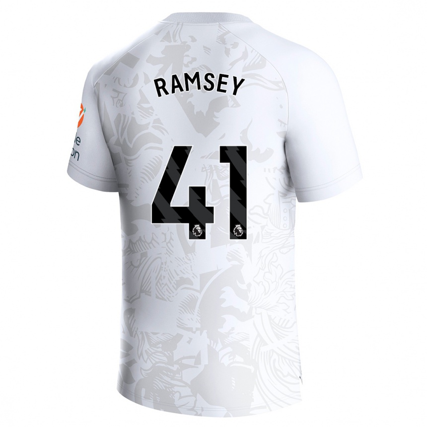 Niño Fútbol Camiseta Jacob Ramsey #41 Blanco 2ª Equipación 2023/24