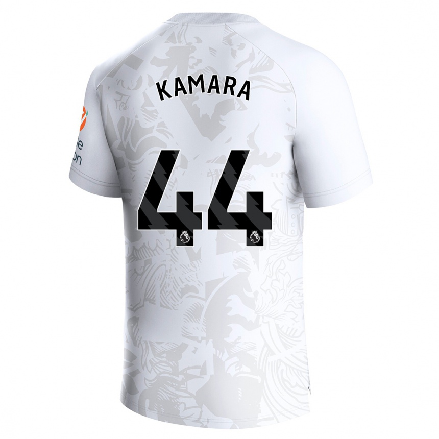 Niño Fútbol Camiseta Boubacar Kamara #44 Blanco 2ª Equipación 2023/24