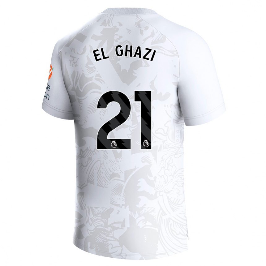 Niño Fútbol Camiseta Anwar El Ghazi #21 Blanco 2ª Equipación 2023/24