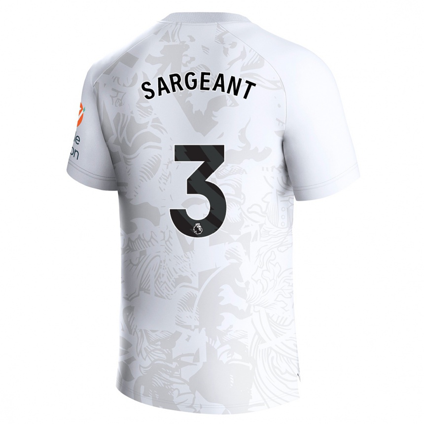 Niño Fútbol Camiseta Meaghan Sargeant #3 Blanco 2ª Equipación 2023/24