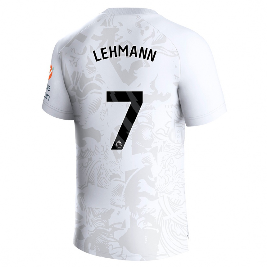 Niño Fútbol Camiseta Alisha Lehmann #7 Blanco 2ª Equipación 2023/24