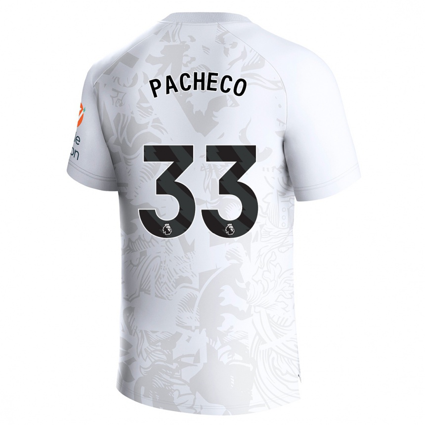 Niño Fútbol Camiseta Maz Pacheco #33 Blanco 2ª Equipación 2023/24