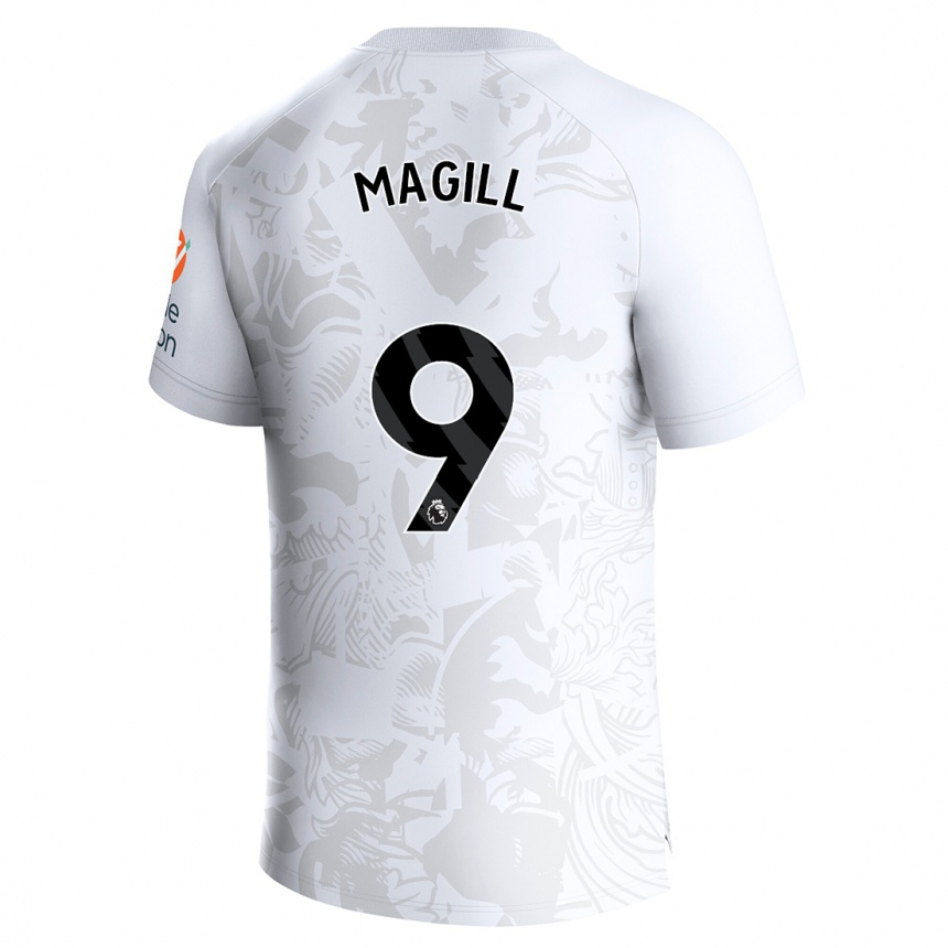 Niño Fútbol Camiseta Simone Magill #9 Blanco 2ª Equipación 2023/24
