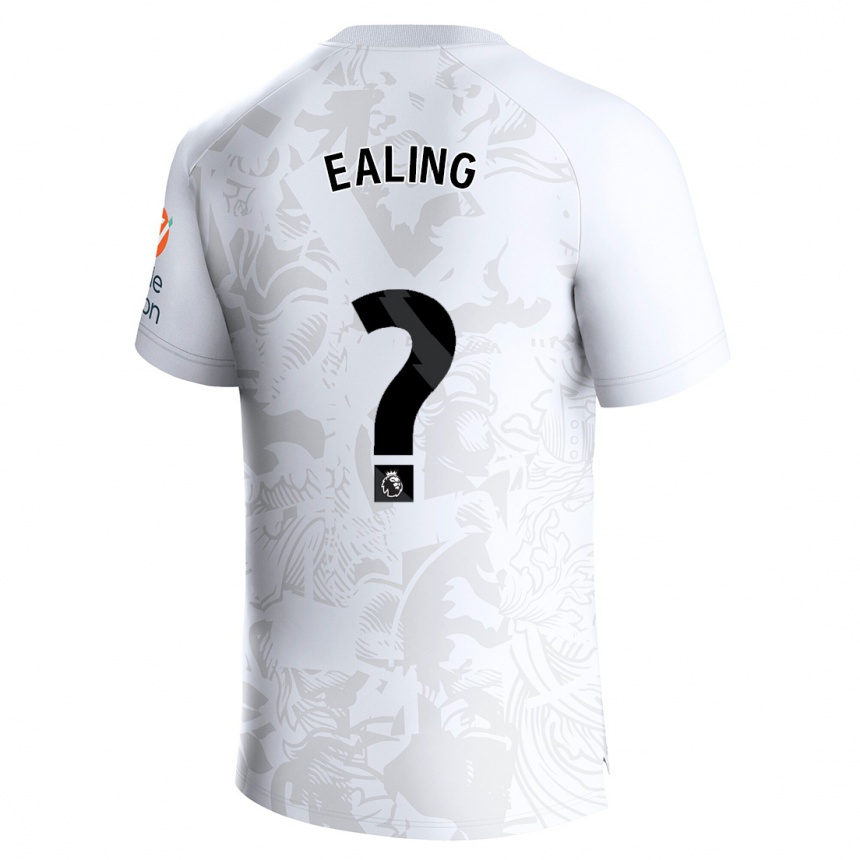 Niño Fútbol Camiseta Frankie Ealing #0 Blanco 2ª Equipación 2023/24