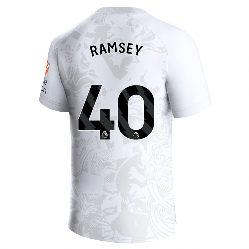 Niño Fútbol Camiseta Aaron Ramsey #40 Blanco 2ª Equipación 2023/24