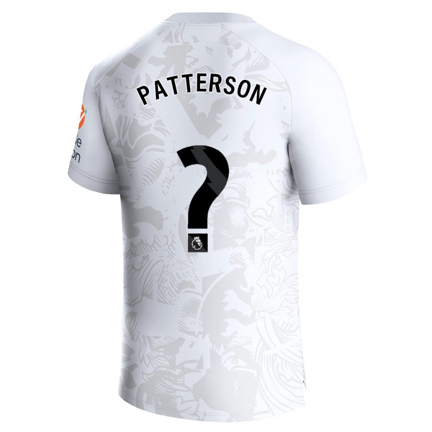 Niño Fútbol Camiseta Travis Patterson #0 Blanco 2ª Equipación 2023/24