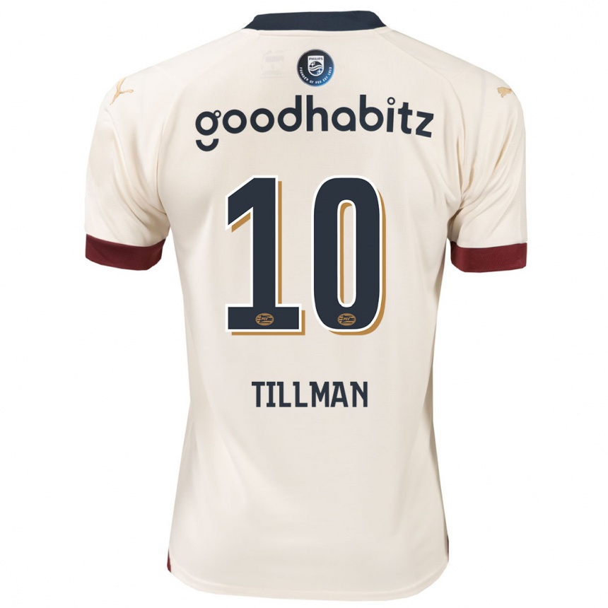 Niño Fútbol Camiseta Malik Tillman #10 Blanquecino 2ª Equipación 2023/24