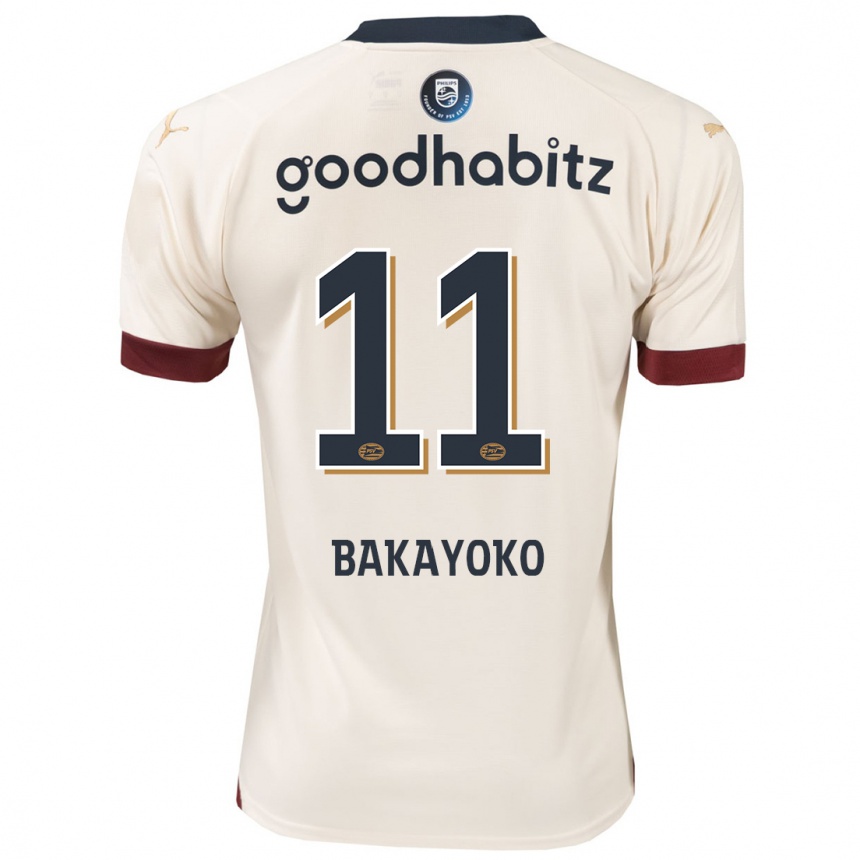 Niño Fútbol Camiseta Johan Bakayoko #11 Blanquecino 2ª Equipación 2023/24