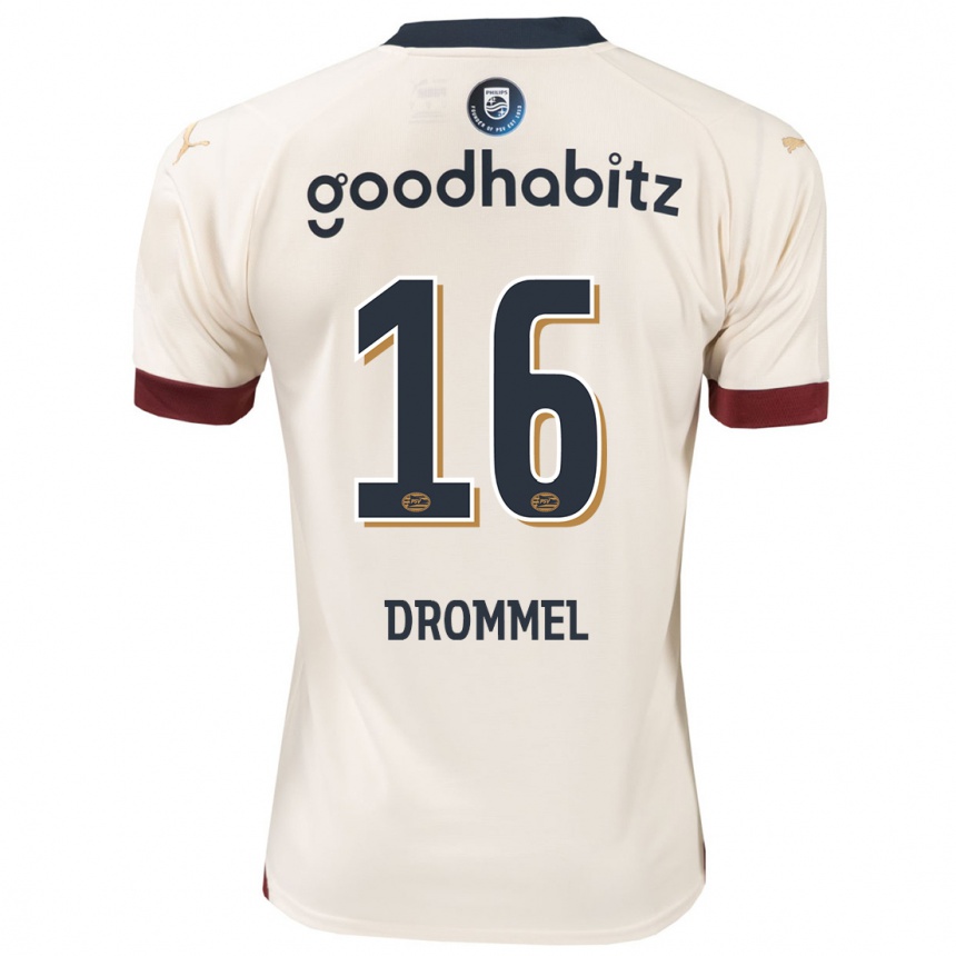 Niño Fútbol Camiseta Joël Drommel #16 Blanquecino 2ª Equipación 2023/24