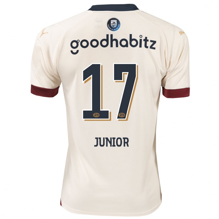 Niño Fútbol Camiseta Mauro Júnior #17 Blanquecino 2ª Equipación 2023/24