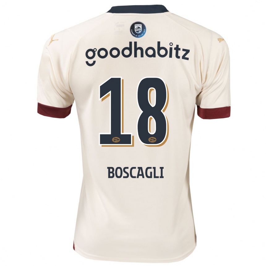 Niño Fútbol Camiseta Olivier Boscagli #18 Blanquecino 2ª Equipación 2023/24