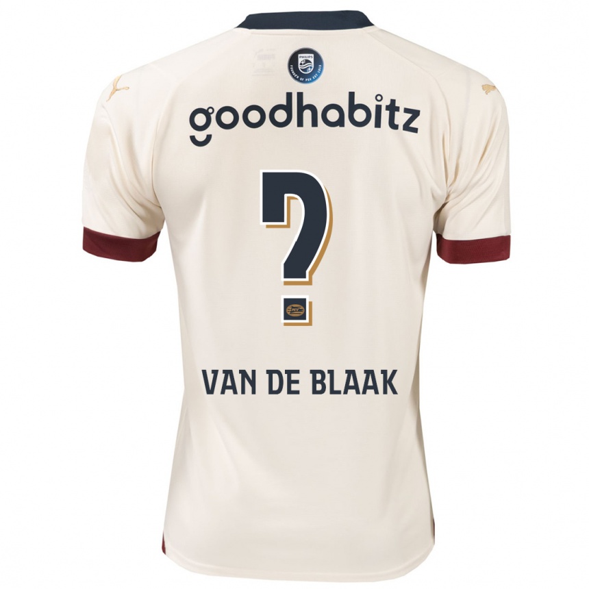 Niño Fútbol Camiseta Emmanuel Van De Blaak #0 Blanquecino 2ª Equipación 2023/24