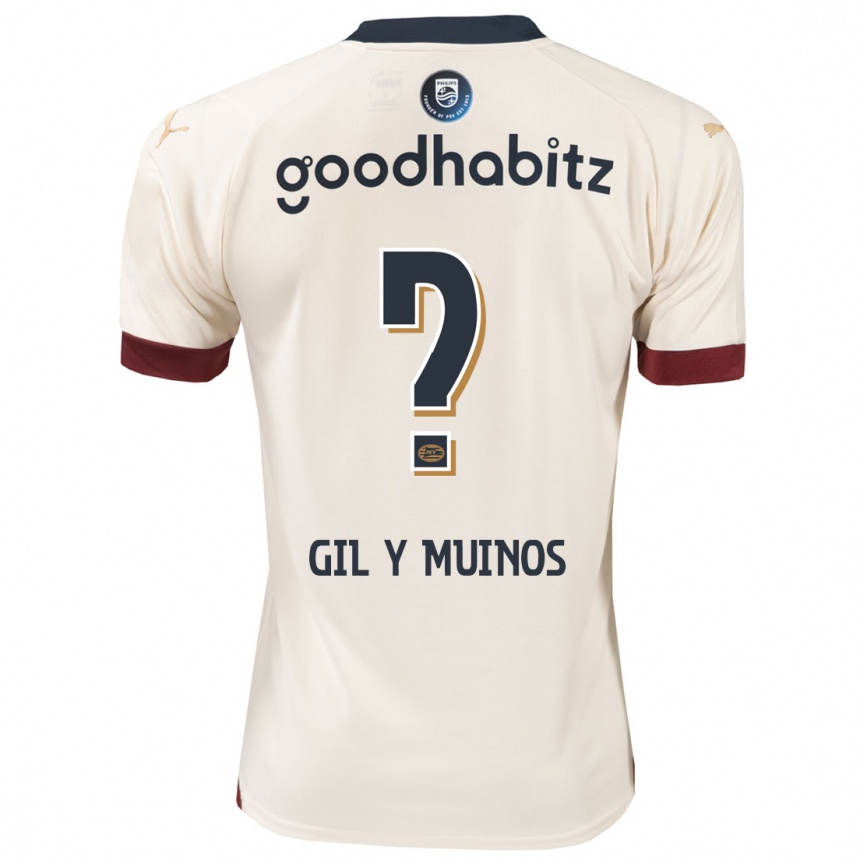 Niño Fútbol Camiseta Yaël Gil Y Muiños #0 Blanquecino 2ª Equipación 2023/24