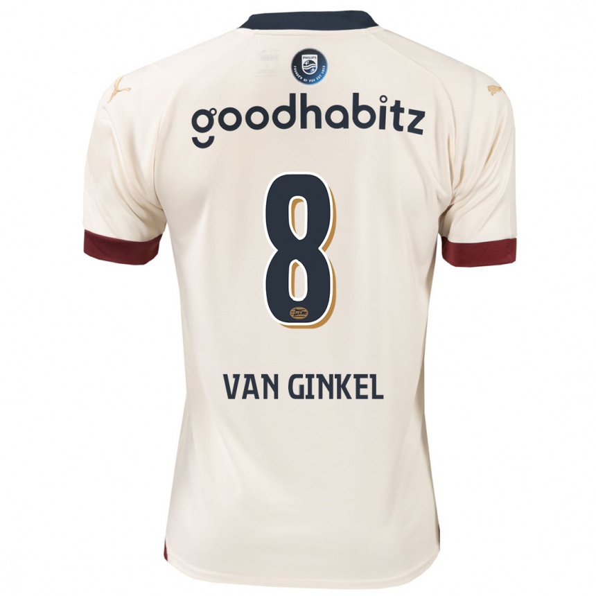 Niño Fútbol Camiseta Marco Van Ginkel #8 Blanquecino 2ª Equipación 2023/24