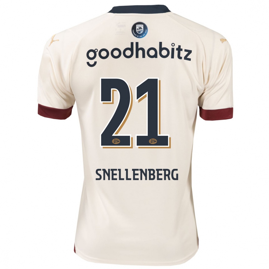 Niño Fútbol Camiseta Maxime Snellenberg #21 Blanquecino 2ª Equipación 2023/24