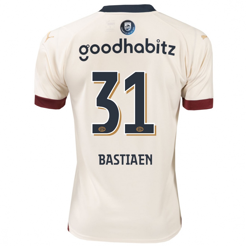 Niño Fútbol Camiseta Femke Bastiaen #31 Blanquecino 2ª Equipación 2023/24