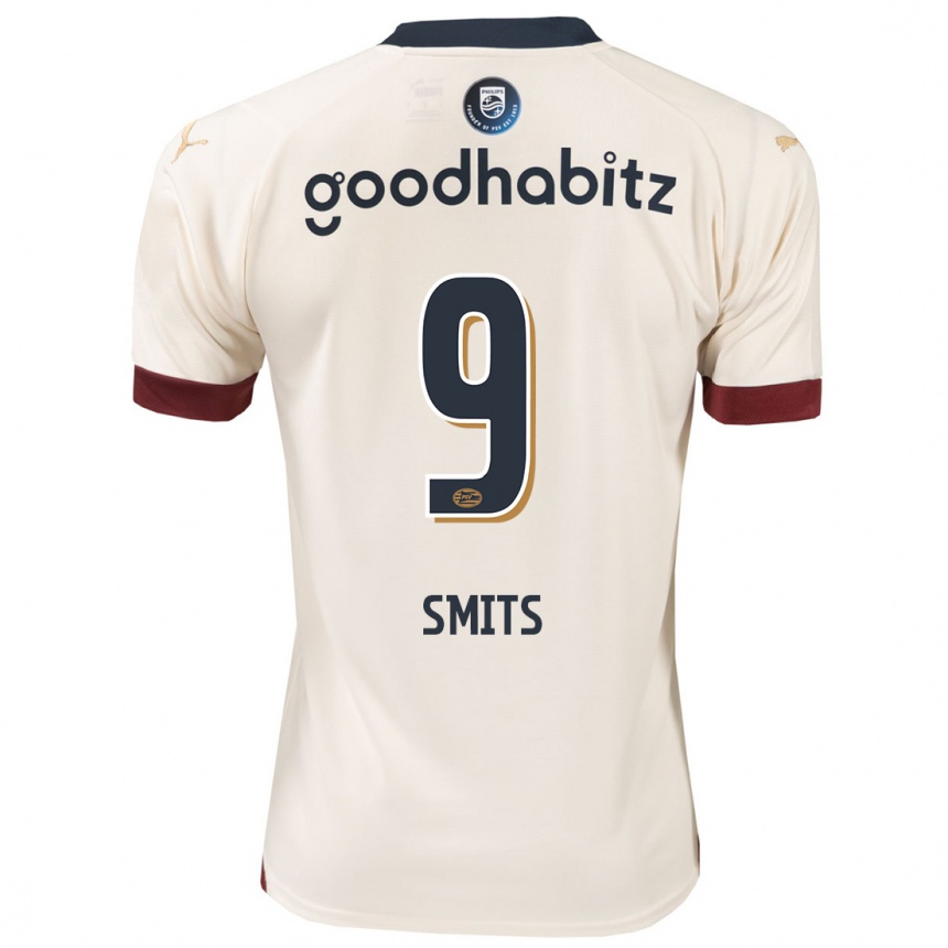 Niño Fútbol Camiseta Joelle Smits #9 Blanquecino 2ª Equipación 2023/24