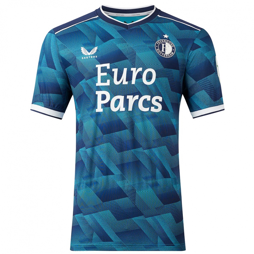 Niño Fútbol Camiseta Bart Nieuwkoop #2 Azul 2ª Equipación 2023/24