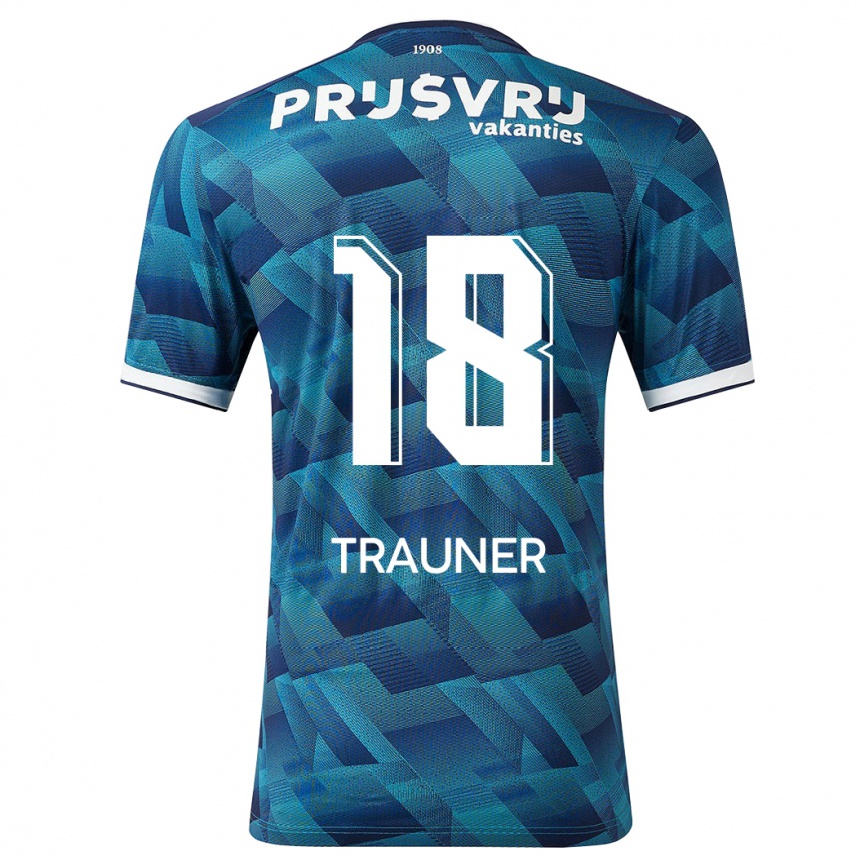 Niño Fútbol Camiseta Gernot Trauner #18 Azul 2ª Equipación 2023/24