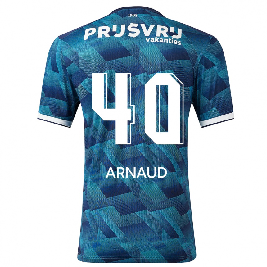 Niño Fútbol Camiseta Lugene Arnaud #40 Azul 2ª Equipación 2023/24