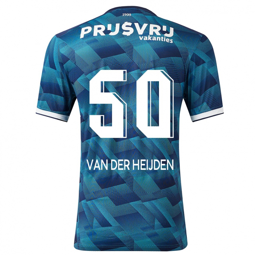 Niño Fútbol Camiseta Délano Van Der Heijden #50 Azul 2ª Equipación 2023/24