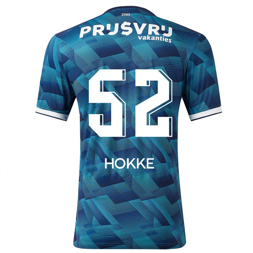 Niño Fútbol Camiseta Milan Hokke #52 Azul 2ª Equipación 2023/24