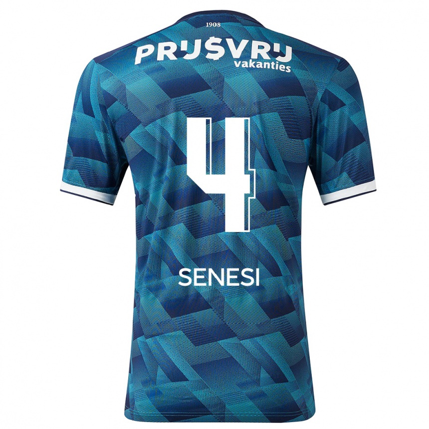 Niño Fútbol Camiseta Marcos Senesi #4 Azul 2ª Equipación 2023/24