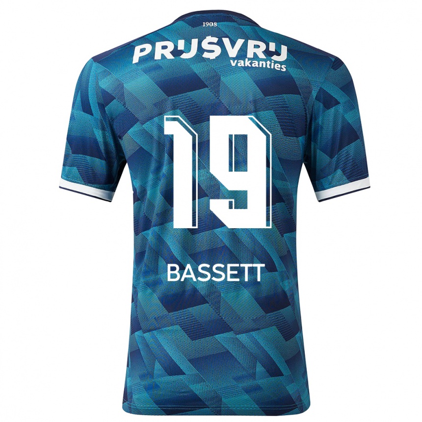 Niño Fútbol Camiseta Cole Bassett #19 Azul 2ª Equipación 2023/24