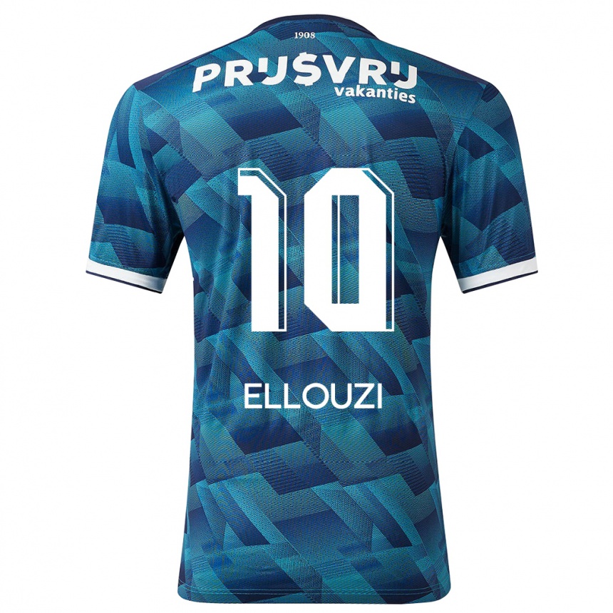 Niño Fútbol Camiseta Sabrine Ellouzi #10 Azul 2ª Equipación 2023/24