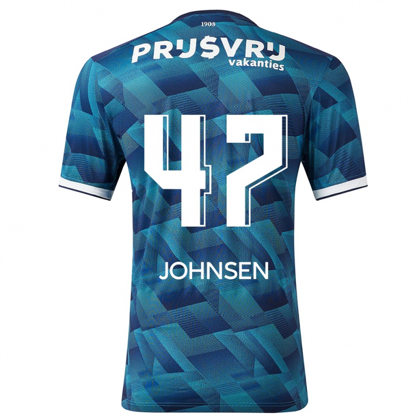 Niño Fútbol Camiseta Mikael Torset Johnsen #47 Azul 2ª Equipación 2023/24