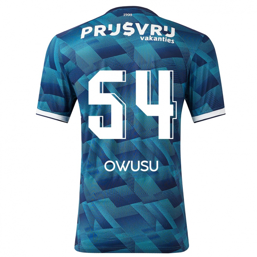 Niño Fútbol Camiseta Denzel Owusu #54 Azul 2ª Equipación 2023/24