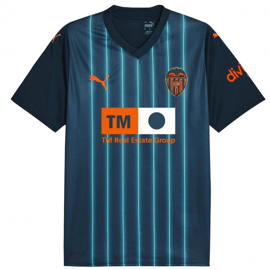 Niño Fútbol Camiseta Paula Guerrero #6 Azul Marino 2ª Equipación 2023/24