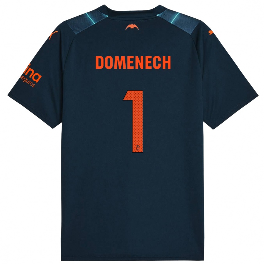 Niño Fútbol Camiseta Jaume Doménech #1 Azul Marino 2ª Equipación 2023/24