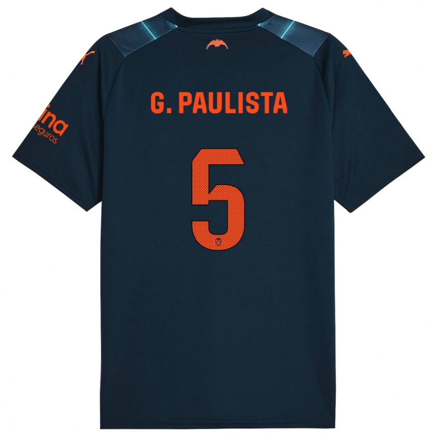 Niño Fútbol Camiseta Gabriel Paulista #5 Azul Marino 2ª Equipación 2023/24