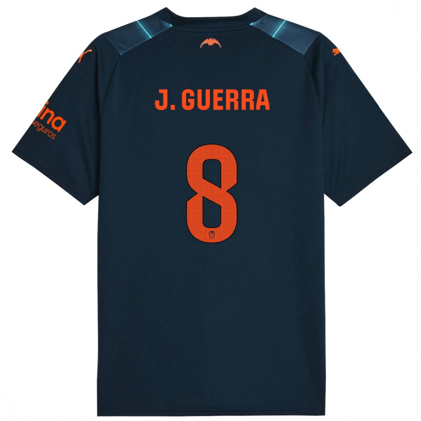 Niño Fútbol Camiseta Javi Guerra #8 Azul Marino 2ª Equipación 2023/24