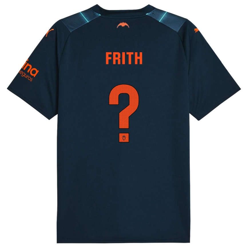 Niño Fútbol Camiseta Declan Frith #0 Azul Marino 2ª Equipación 2023/24