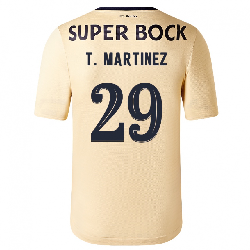 Niño Fútbol Camiseta Toni Martínez #29 Beige-Dorado 2ª Equipación 2023/24