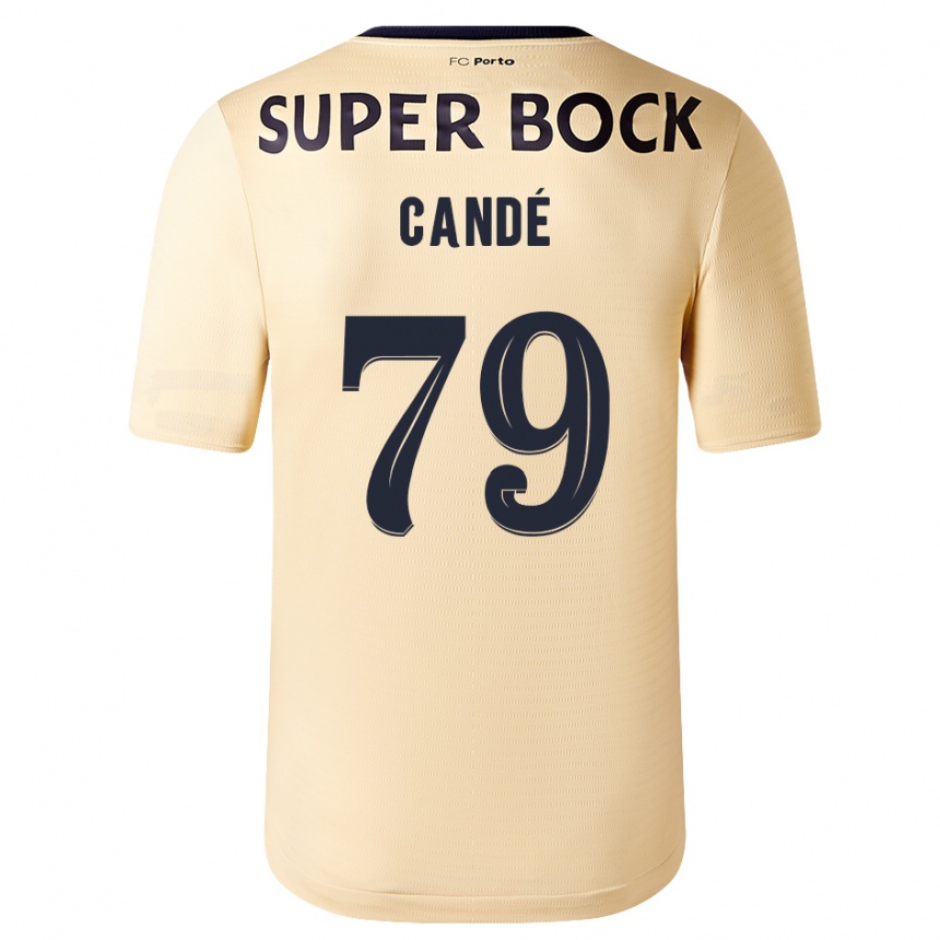 Niño Fútbol Camiseta Umaro Candé #79 Beige-Dorado 2ª Equipación 2023/24