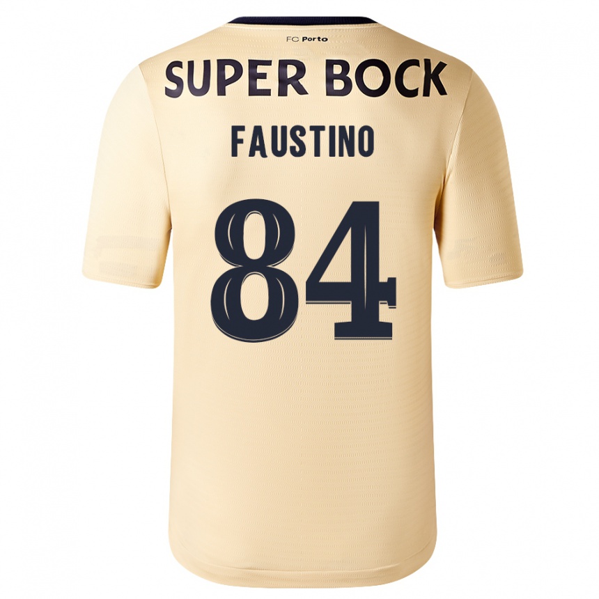 Niño Fútbol Camiseta Levi Faustino #84 Beige-Dorado 2ª Equipación 2023/24