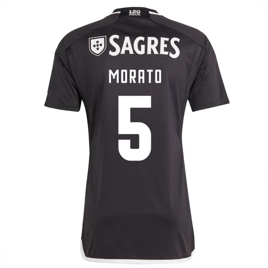 Niño Fútbol Camiseta Morato #5 Negro 2ª Equipación 2023/24