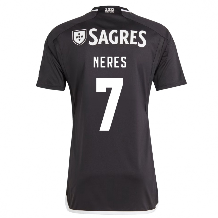 Niño Fútbol Camiseta David Neres #7 Negro 2ª Equipación 2023/24