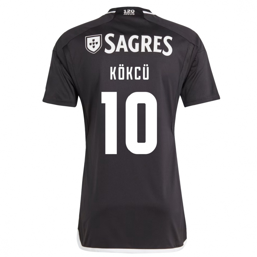 Niño Fútbol Camiseta Orkun Kökcü #10 Negro 2ª Equipación 2023/24